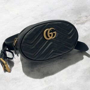 GUCCI GG MARMONT LEATHER BELT BAG
